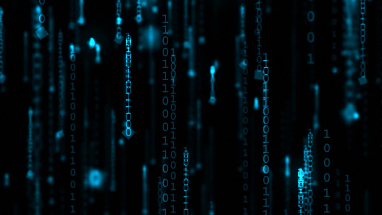 Binary Code Animation - 4K Loopable