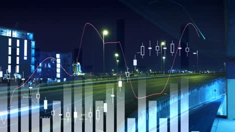 Digital-Generiertes-Video-Verschiedener-Finanzdiagramme-4k