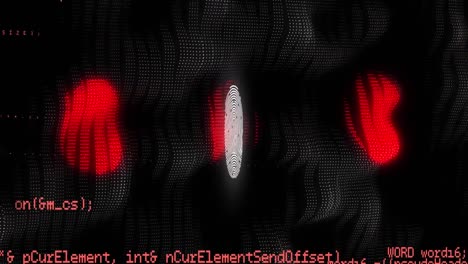 Scannen-Von-Fingerabdrücken-Und-Datenverarbeitung-Vor-Schwarzem-Hintergrund