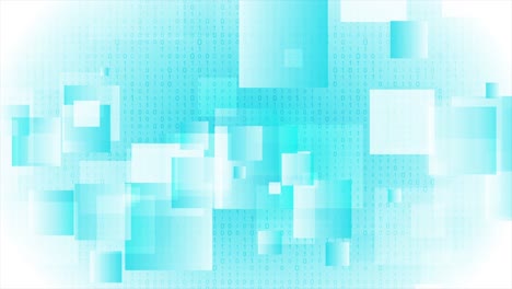 bright blue glossy squares abstract motion background