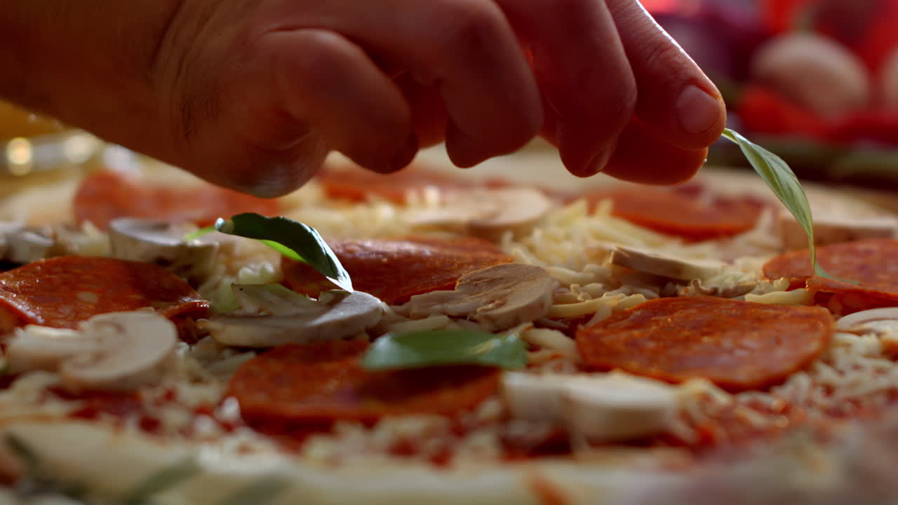 Pepperoni and Mushroom Pizza
