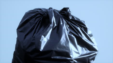 close up of a plastic bag for trash waste