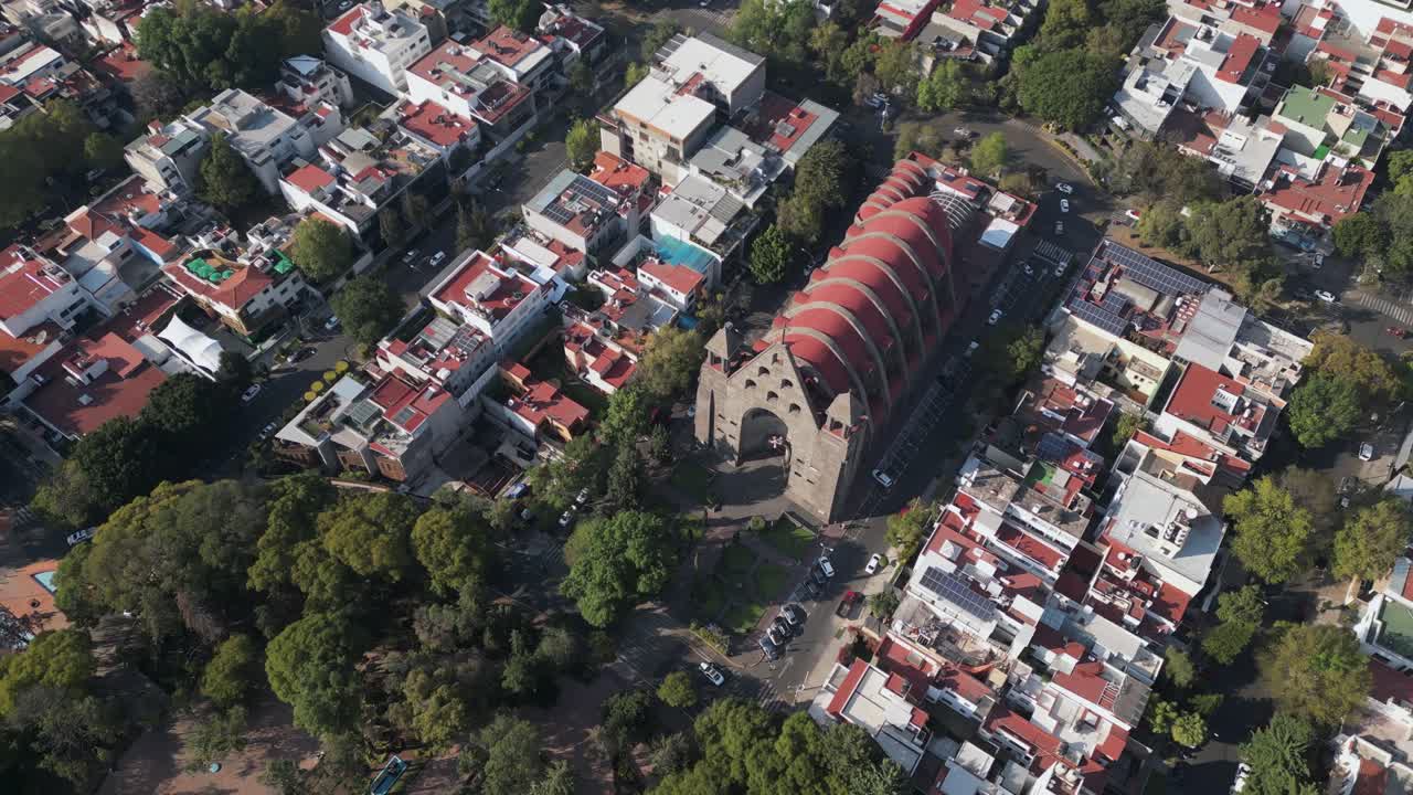 vista aérea de polanco, atracciones culturales, iglesia de san agustín, cdmx