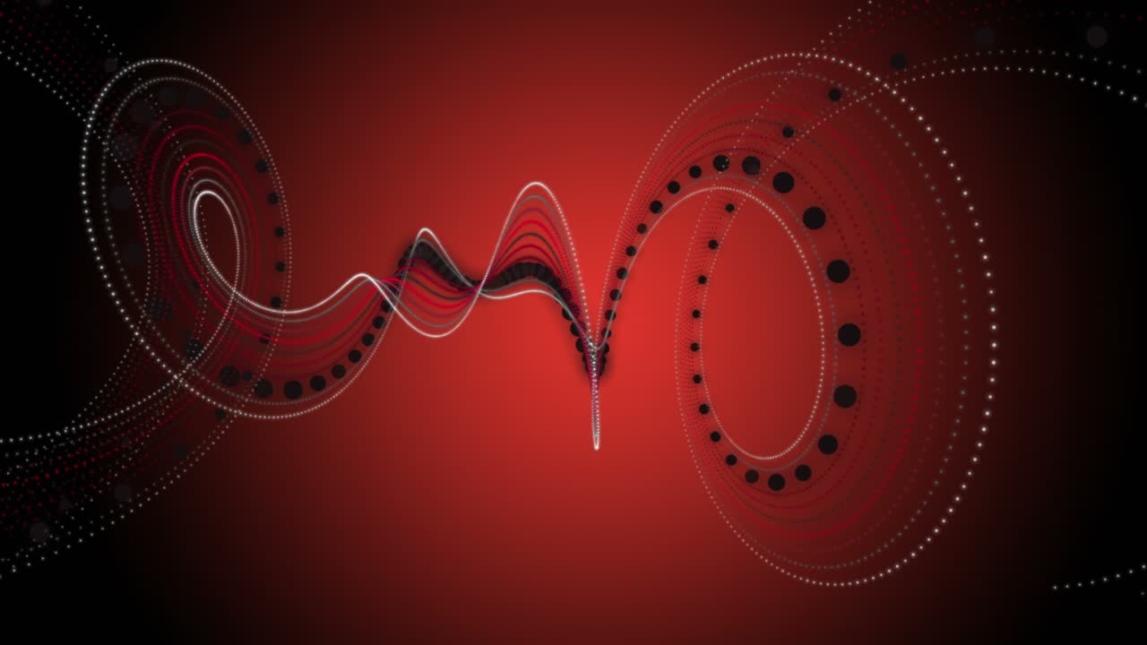 футуристическая анимация с объектом частиц в замедленном движении, 4096x2304 петля 4k