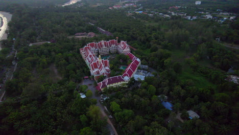 Traditional-Thai-architecture-resort-in-Ao-Nang,-Krabi