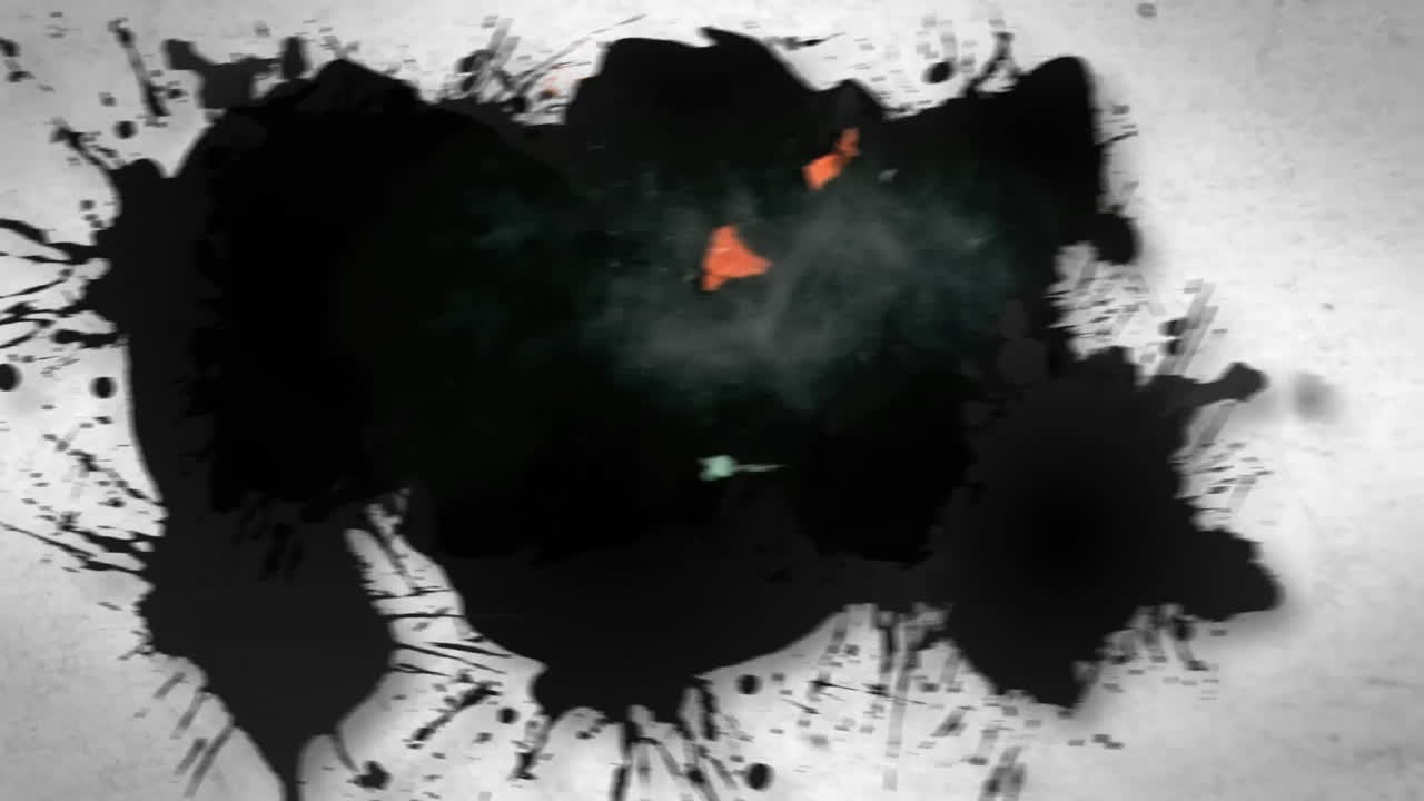 montaje de globos estallando por dardos en cámara lenta