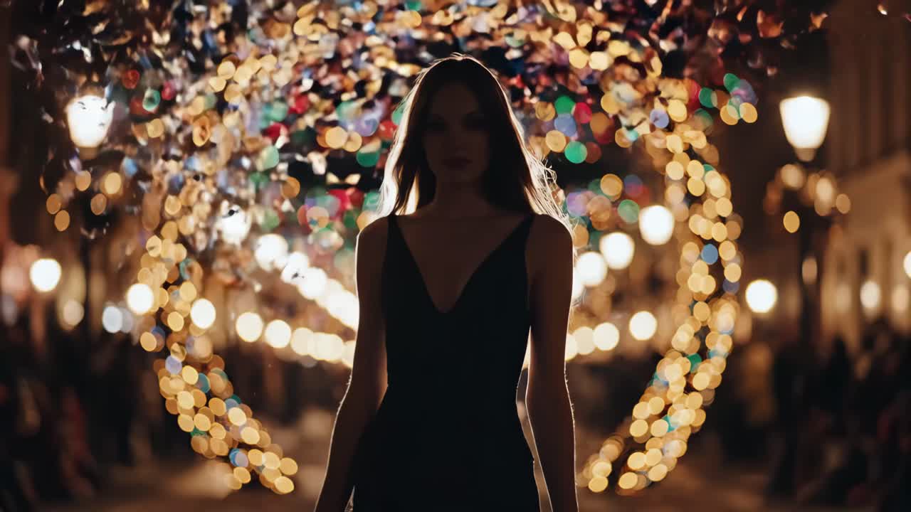 Elegant Woman at a Festive Celebration