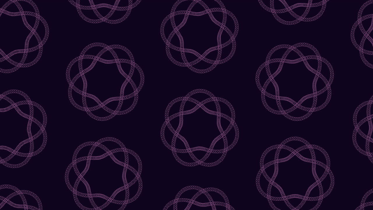 Abstract purple lines intricately weave across a black backdrop, creating a captivating and dynamic pattern in this visually striking image