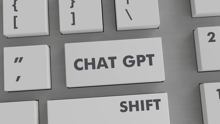 gpt botón de chat presionando en el teclado