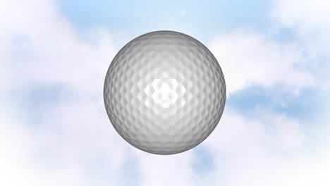 golf ball in the sky