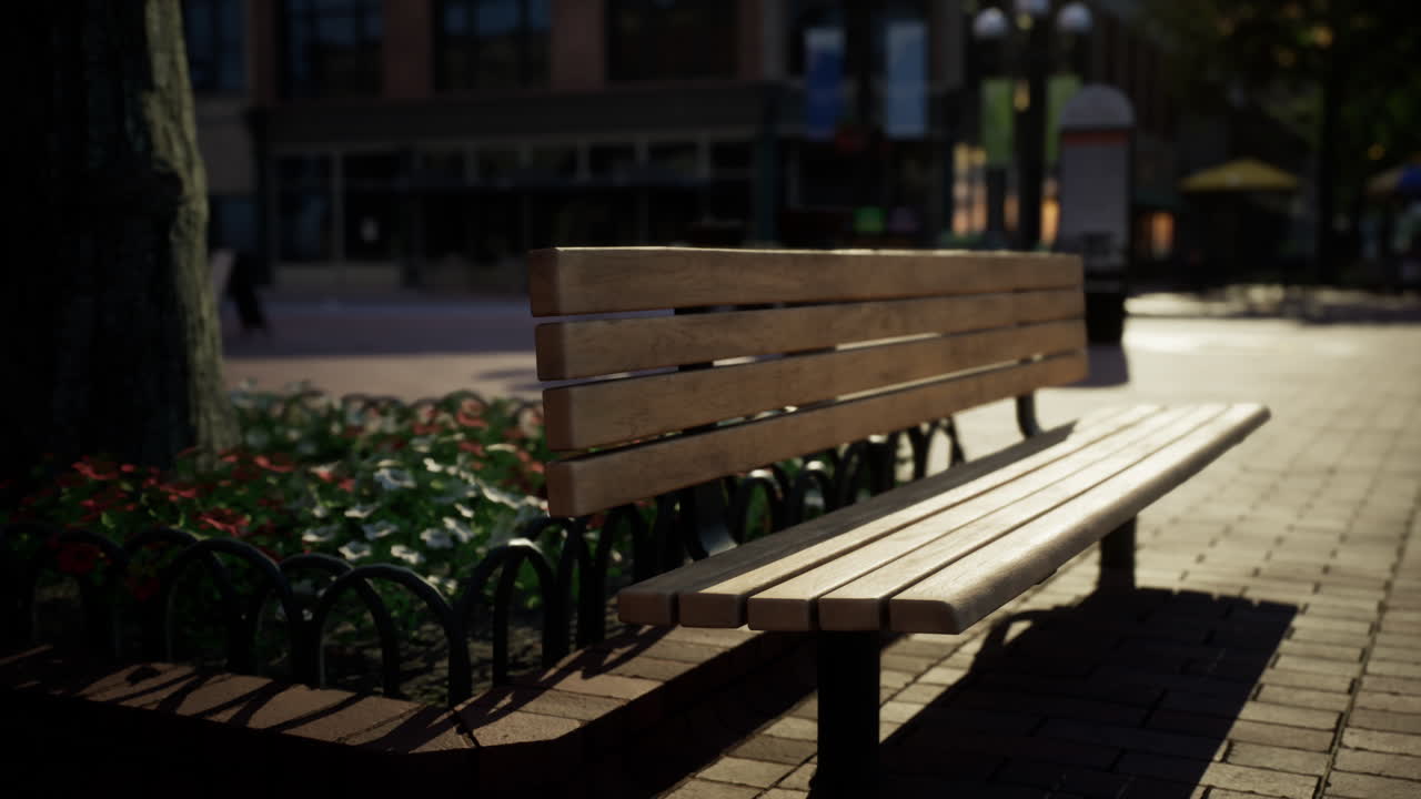 비어있는 거리가 있는 작은 마을