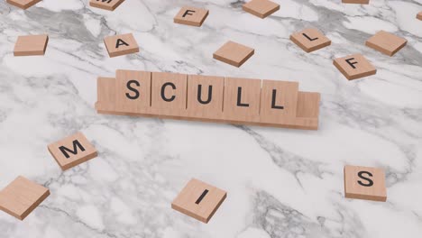 scull es una palabra en scrabble.