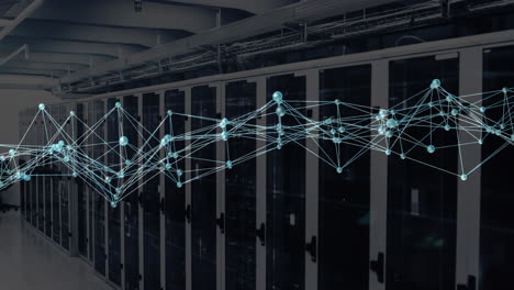 Animation-of-network-of-connections-data-processing-over-computer-servers