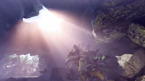 Sun-Light-inside-Mysterious-Cave