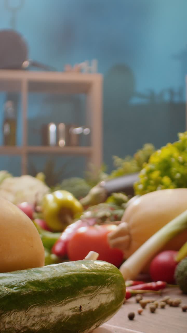 preparación de verduras para cocinar