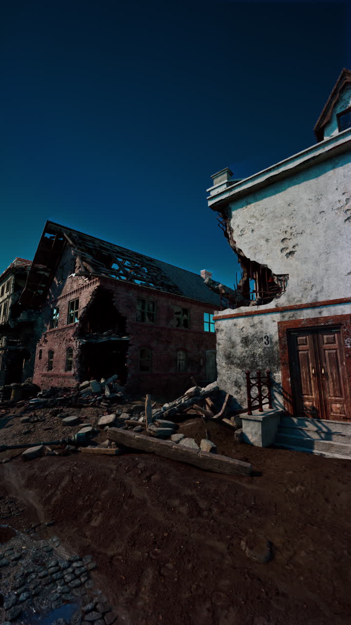 ruinas de una ciudad destruida