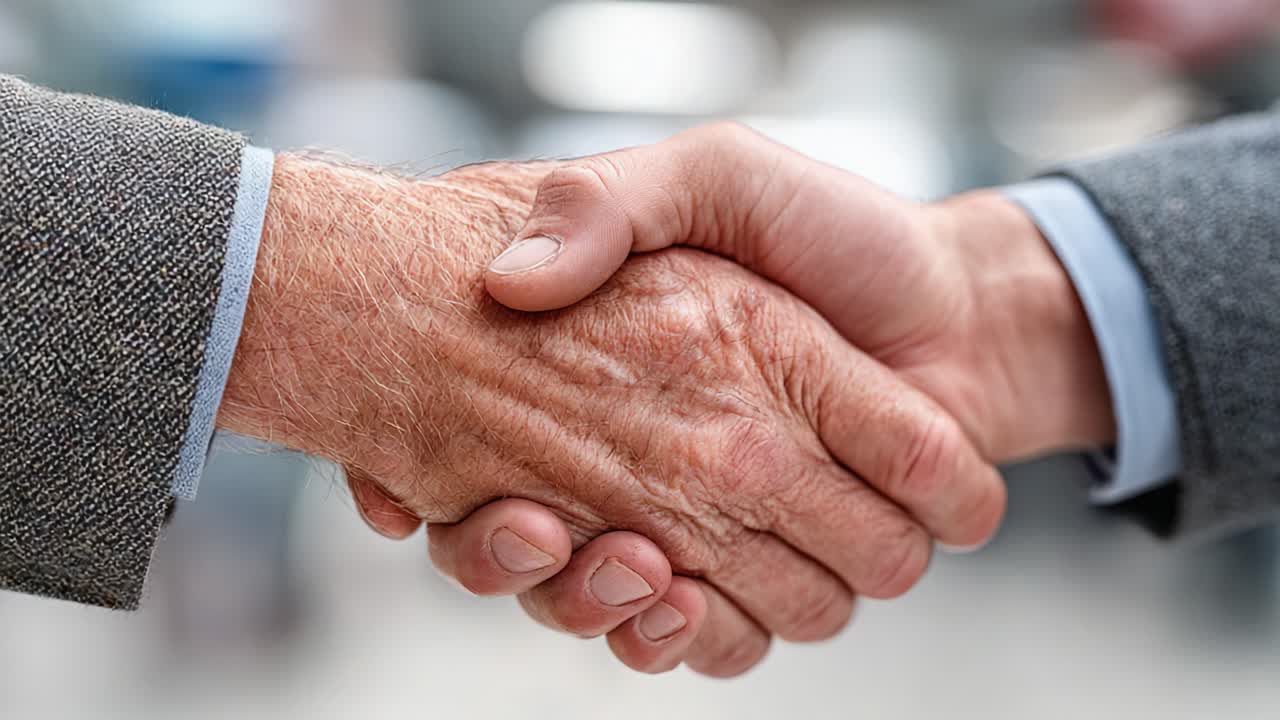 A Close-Up Depiction of a Handshake Focused on Connection and Agreement, Symbolizing Trust, Collaboration, and Partnership in Professional Settings
