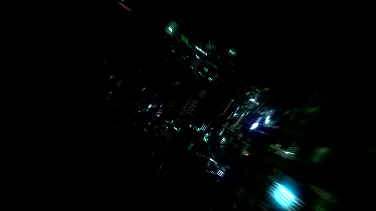 futurístico túnel de hud sin costura vj bucle sin costura. renderizado en 4k 3d