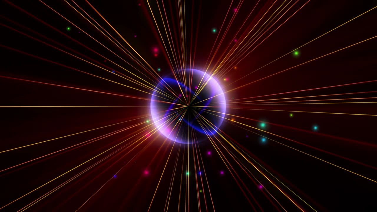 pulso de rayos de luz estelar atómico 4k