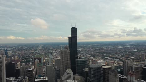 chicago - aerial view of south loop