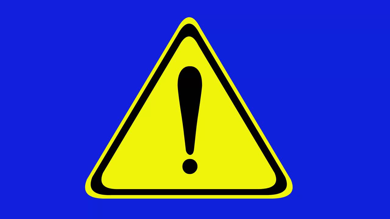loop animation caution exclamation point symbol