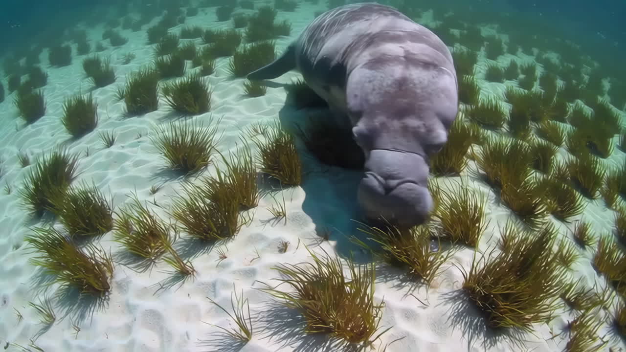 Manatee in Shallow Water