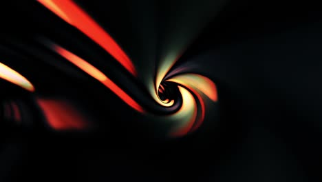 abstracto volando líneas digitales movimiento y resplandor iluminado luz matriz naranja efecto futurista en el túnel. fondo de neón futurista, líneas brillantes ultravioleta, rayos láser, velocidad de la luz. 4k 3d