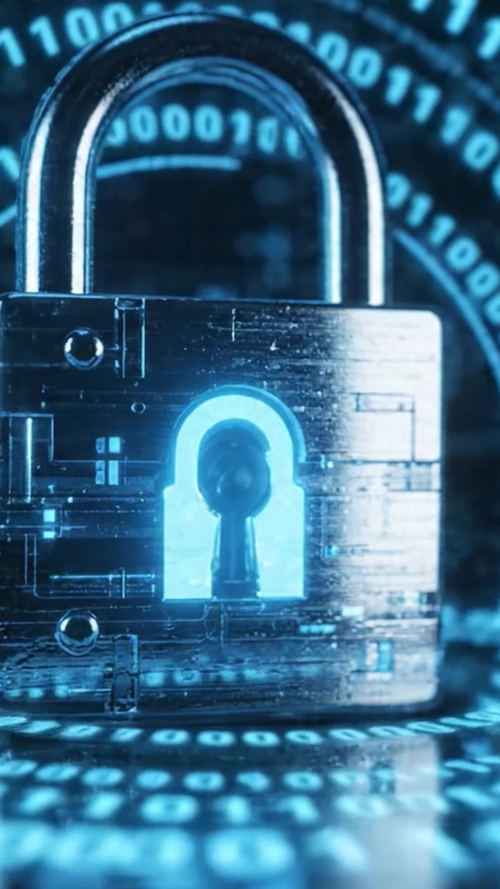 A Secure Digital Lock Symbolizing Cyber Security and Data Protection, Highlighting the Importance of Privacy in Today's Technology-Driven Environment