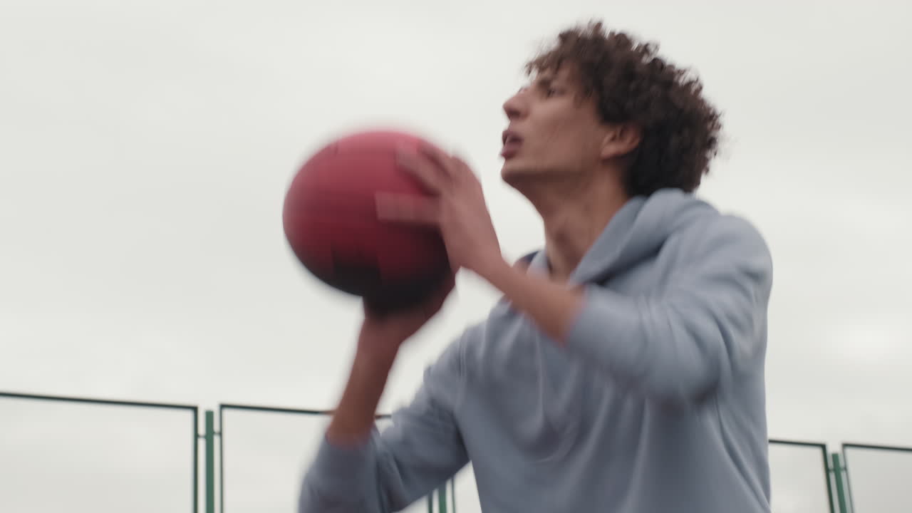 Práctica de baloncesto