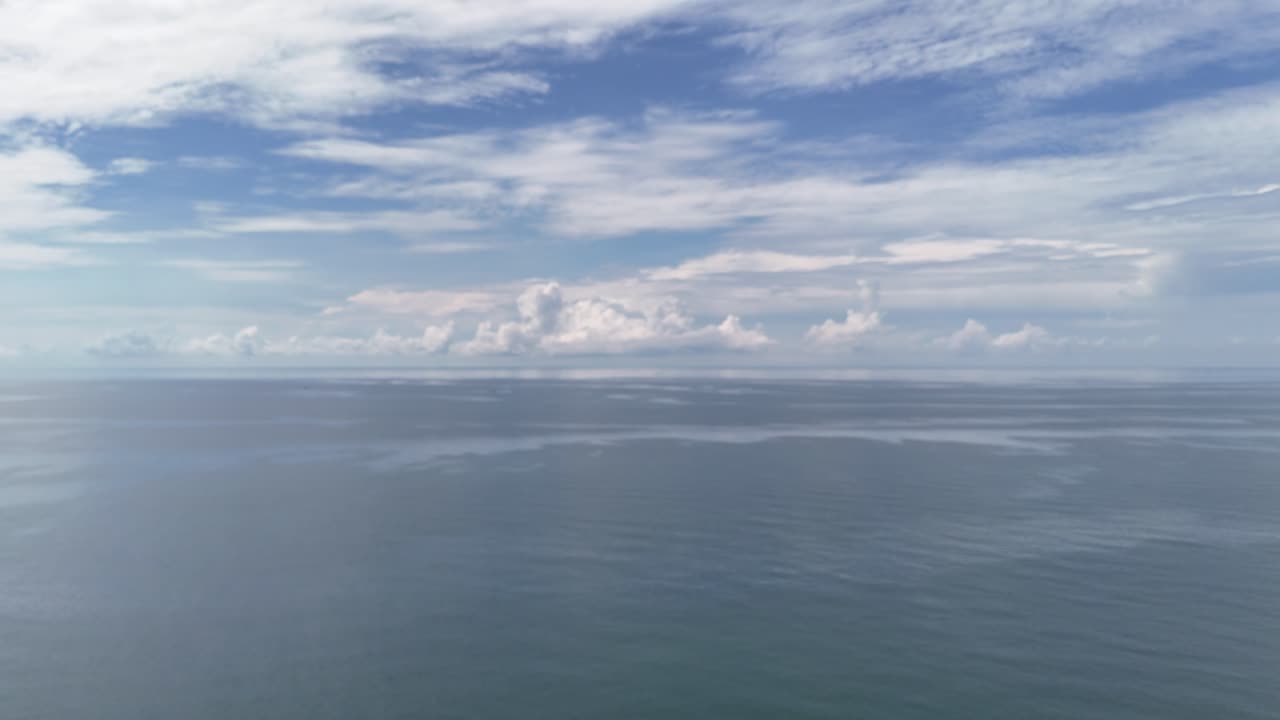 Aerial View Dolly of the Sea in Vietnam