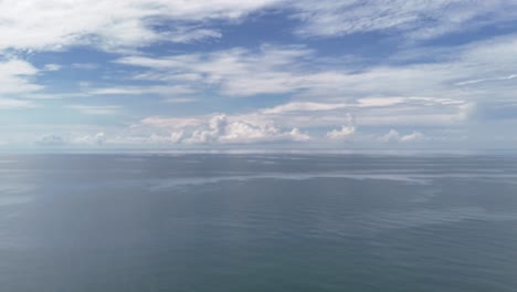 aerial view dolly of the sea in vietnam