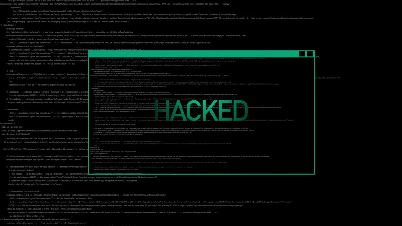 4K Hacker Text animation_03 4K