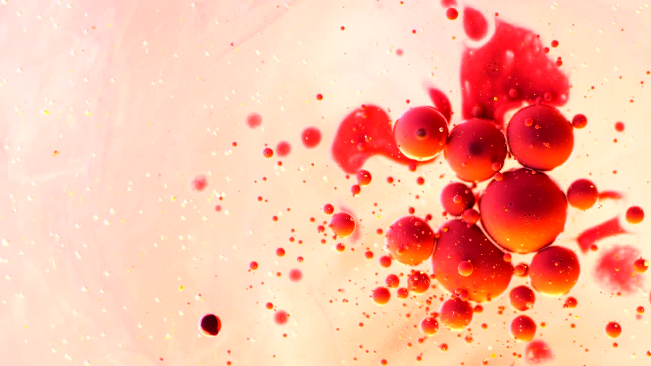 추상적인 색의 기름 거품