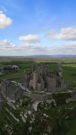 rock of cashel cinematic 4k vertical cinematic drone footage - 01