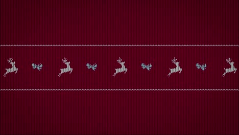 simple funny animation on sweater pattern