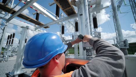 construction of a transformer substation