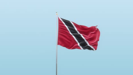 trinidad and tobago  flag with alpha