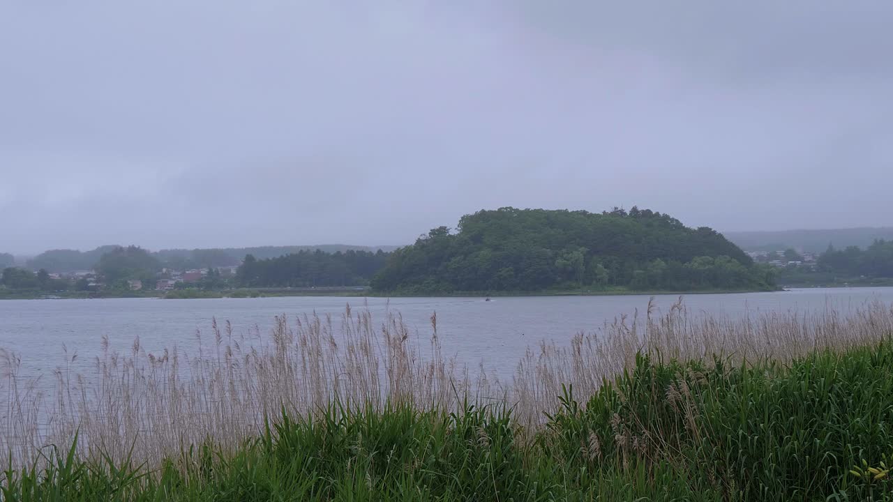 일본 의 후지 산 에 있는 카와구치코 호수 - 유명한 후지야마