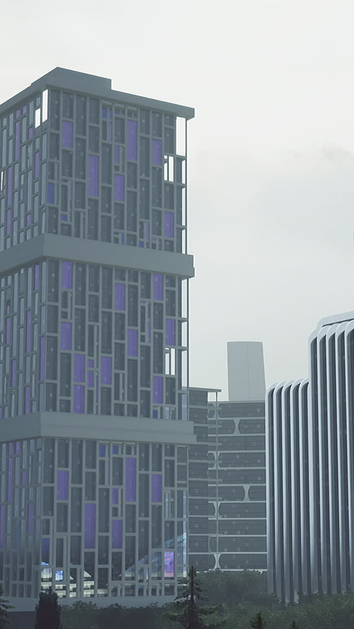 Modern architectural marvels in a futuristic cityscape with greenery