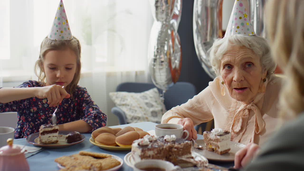 Grandmother's Birthday Celebration with Family