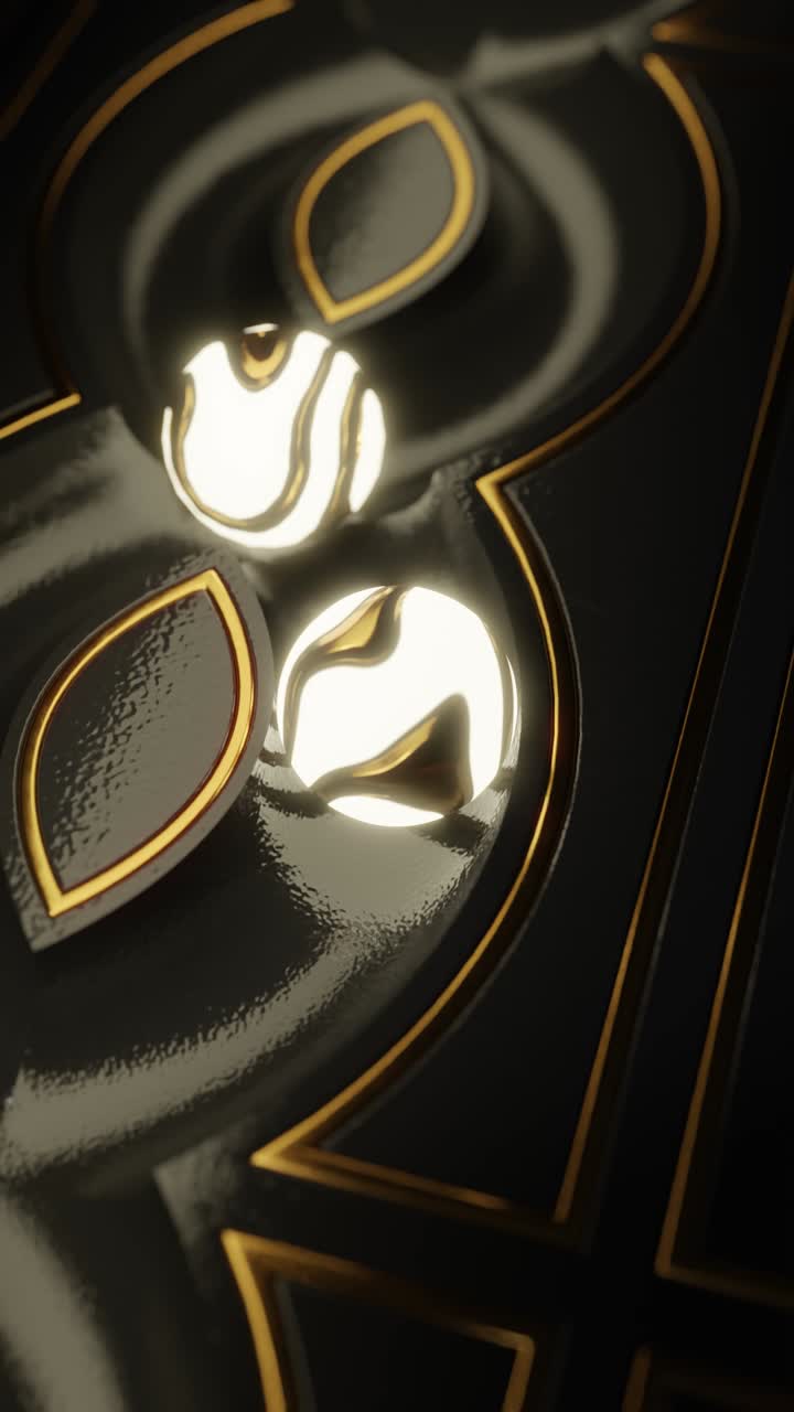 patrón geométrico abstracto con líneas doradas