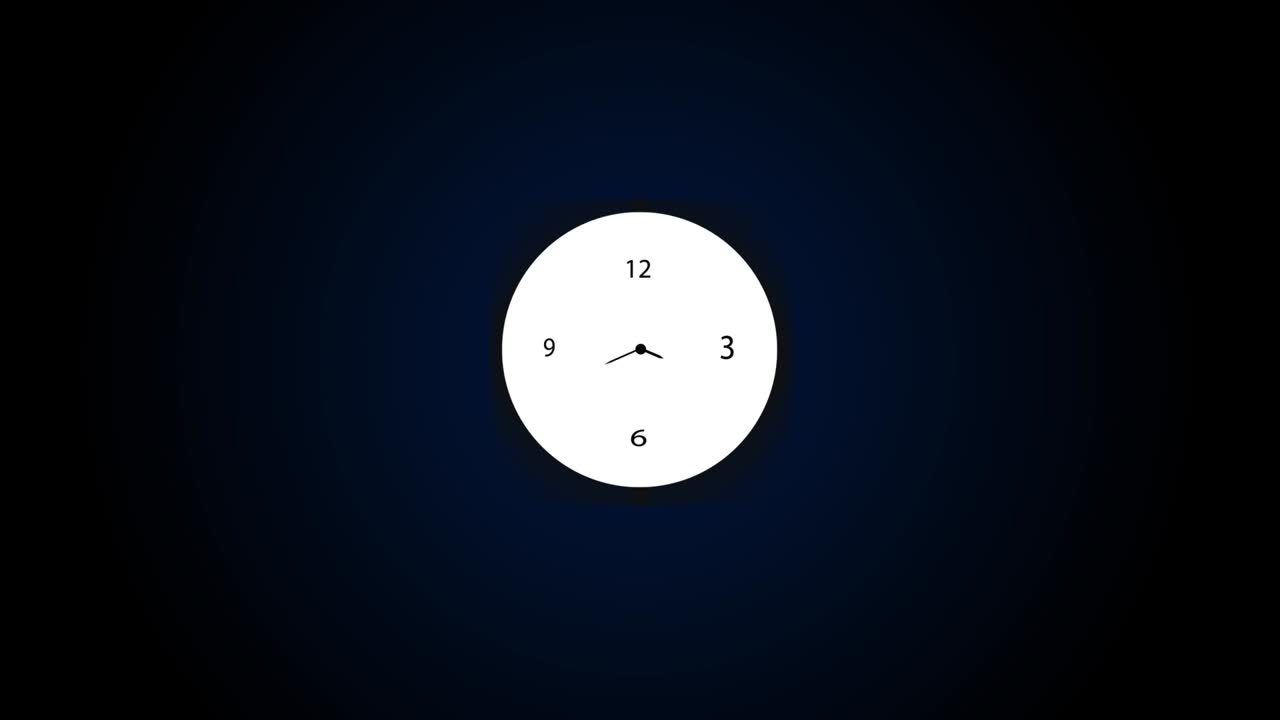 reloj de color blanco movimiento de fondo de animación de lapso de tiempo
