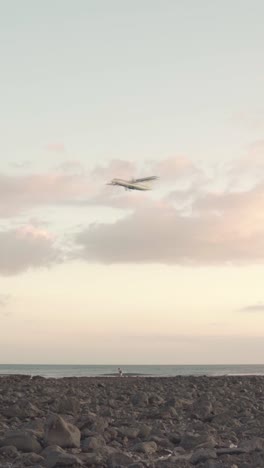 coastal scene with person