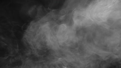 white smoke slowly dissolves