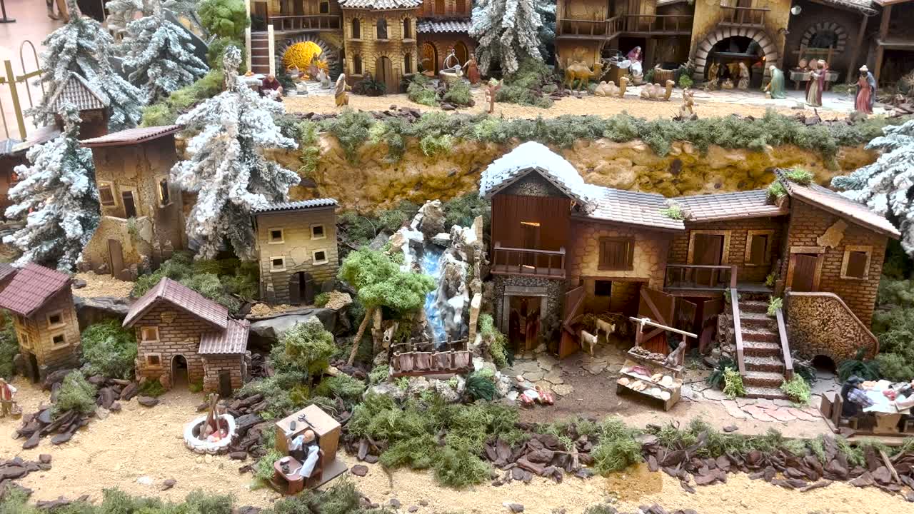 크리스마스 크리브 의 정적 한 시각