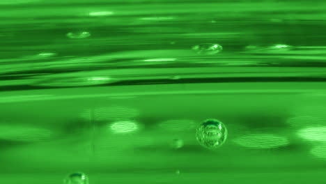 green matrix liquid in motion, close macro