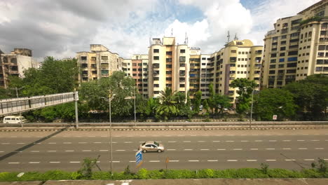 beau temps avec vue sur la ville depuis le métro top birds eye view travelling inde mumbai maharashtra