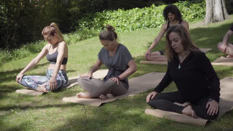 Barefoot-people-practicing-yoga-in-park