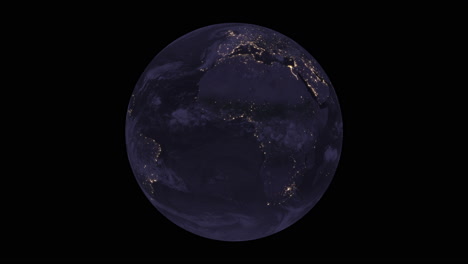 planet earth at night