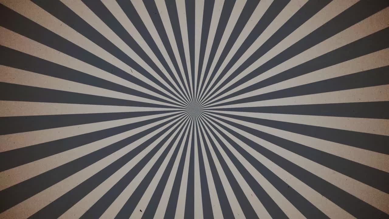 버스트 (sunburst) - 옛날 영화 스트립 효과와 함께 빛나는 해가 뜨는 애니메이션.